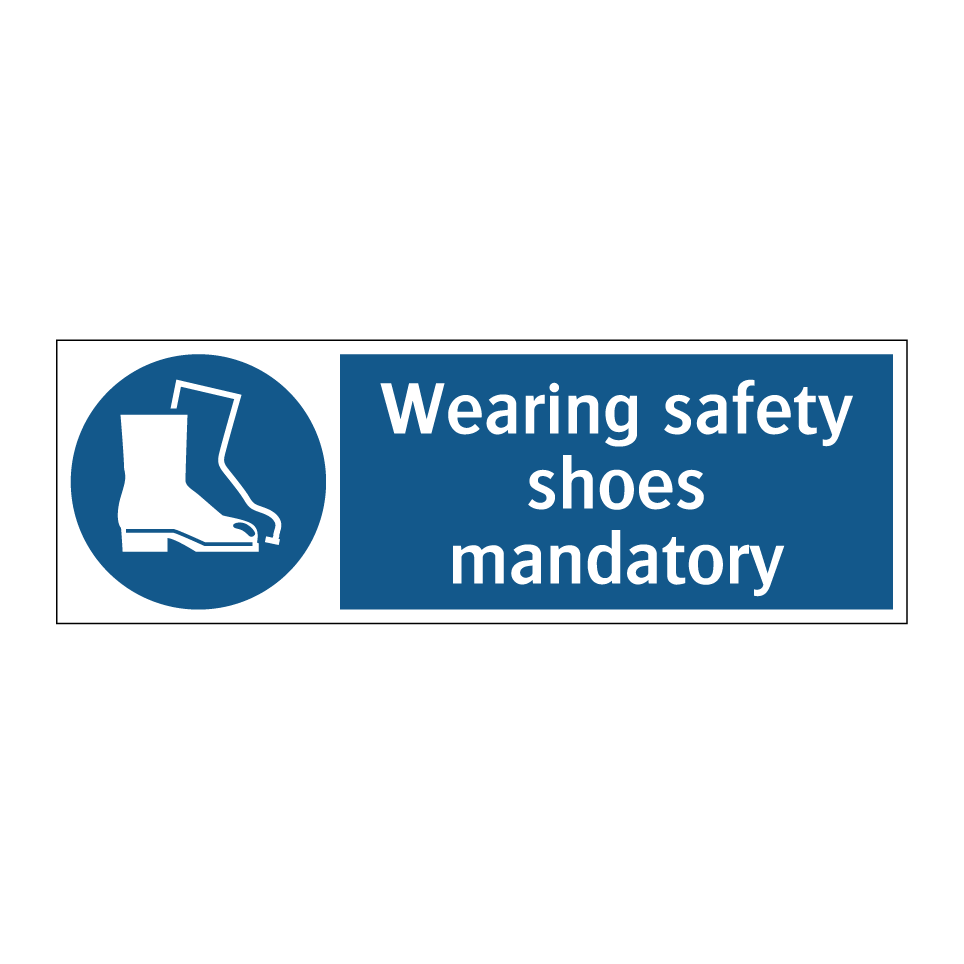 Wearing safety shoes mandatory
