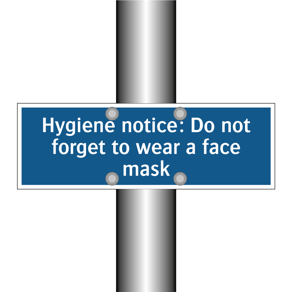 Hygiene notice: Do not forget to wear a face mask