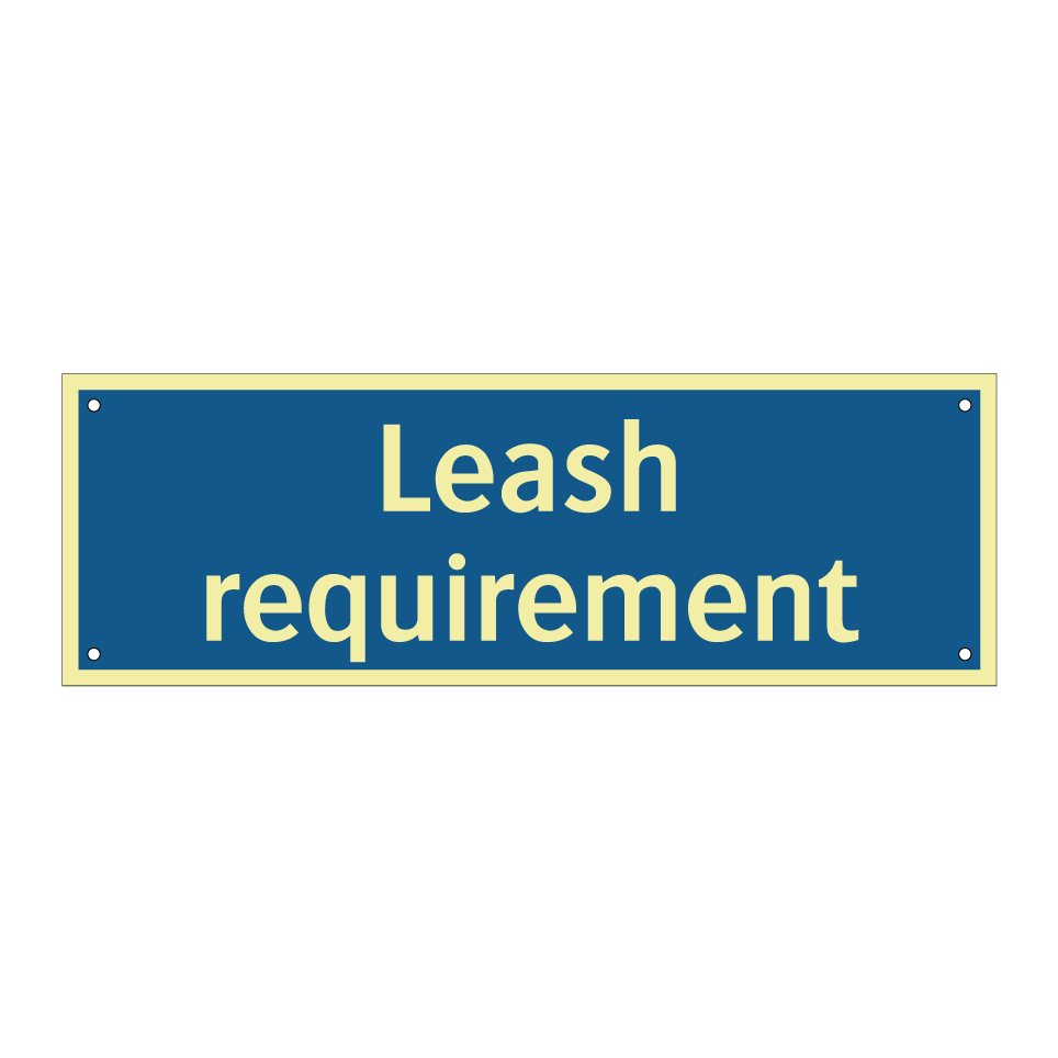 Leash requirement