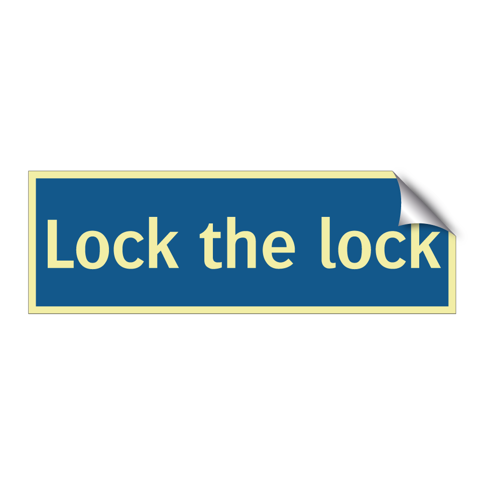 Lock the lock