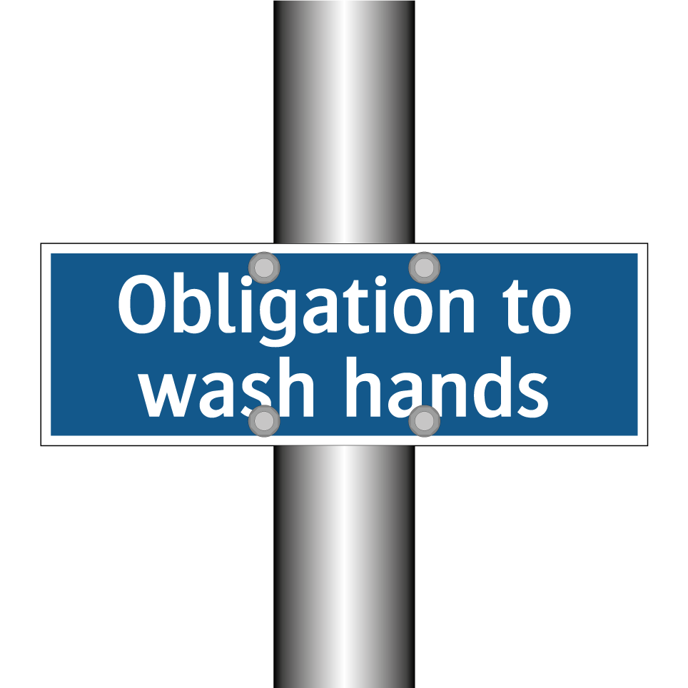 Obligation to wash hands