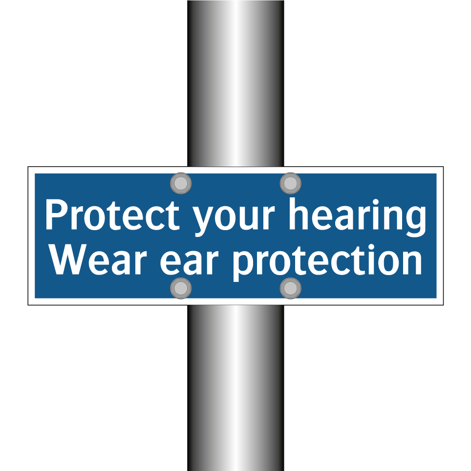Protect your hearing Wear ear protection