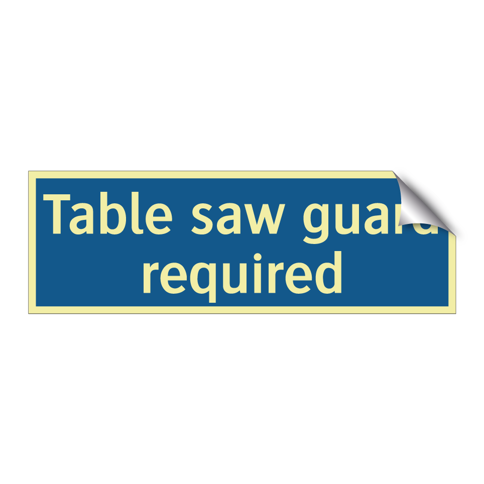 Table saw guard required