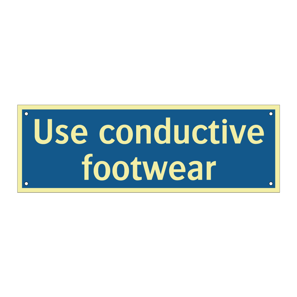 Use conductive footwear