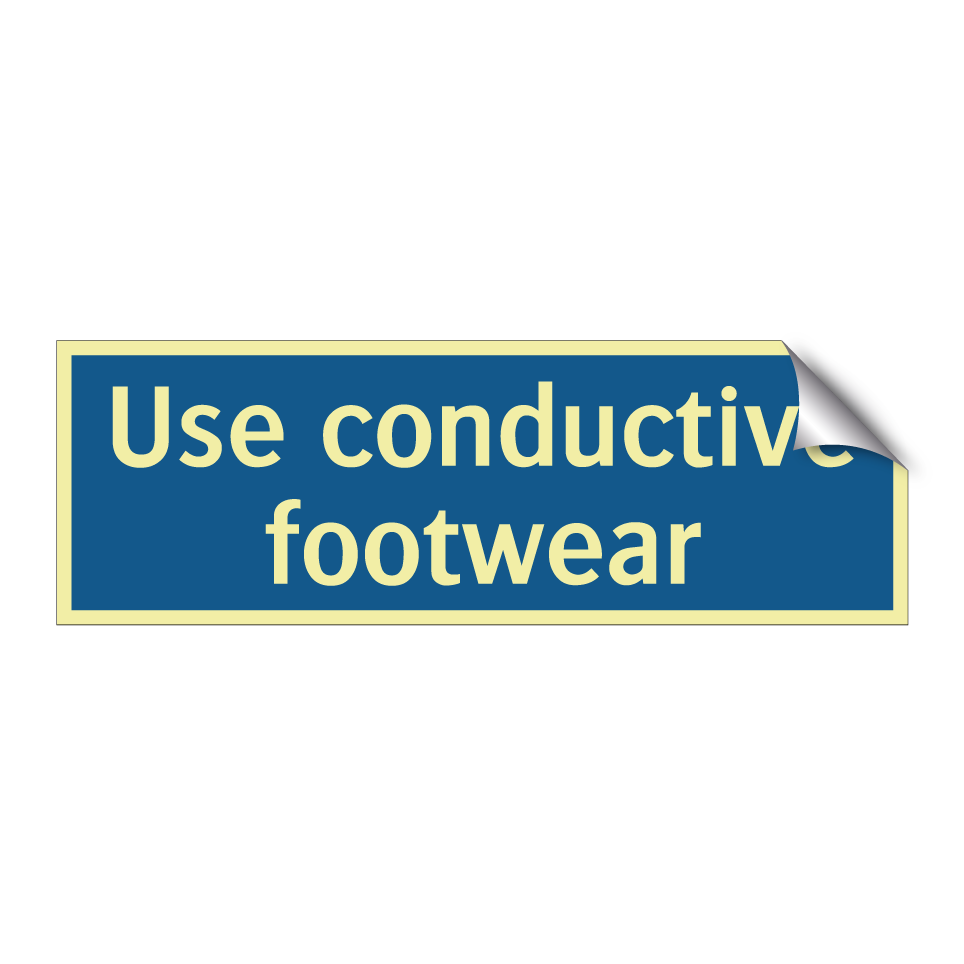Use conductive footwear