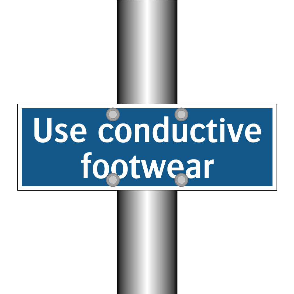Use conductive footwear