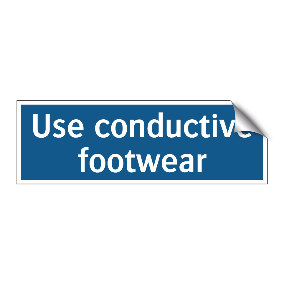 Use conductive footwear