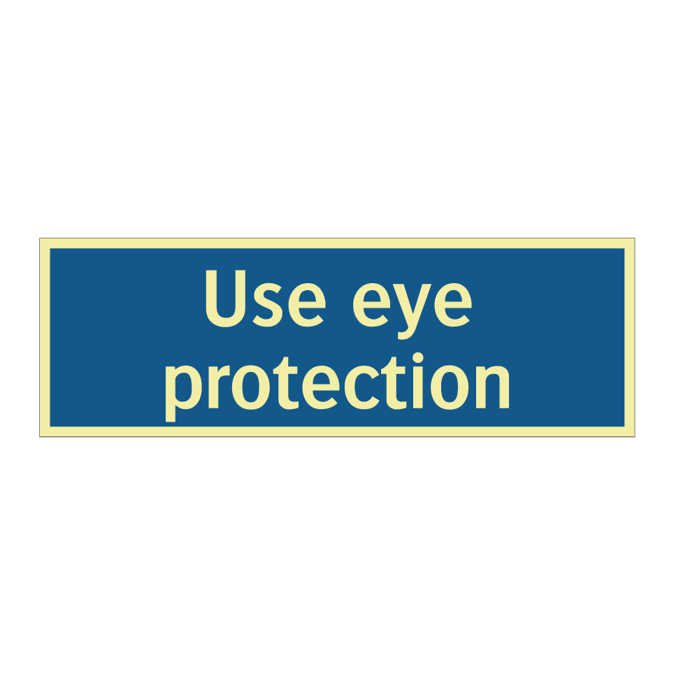 Use eye protection