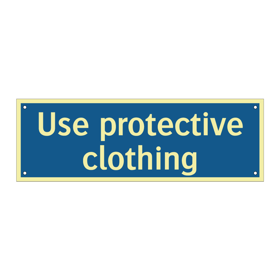 Use protective clothing