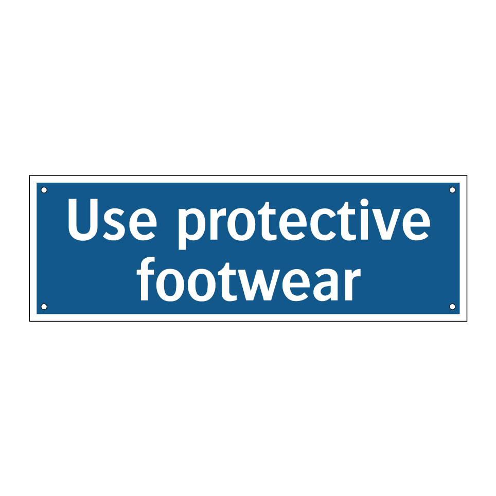 Use protective footwear