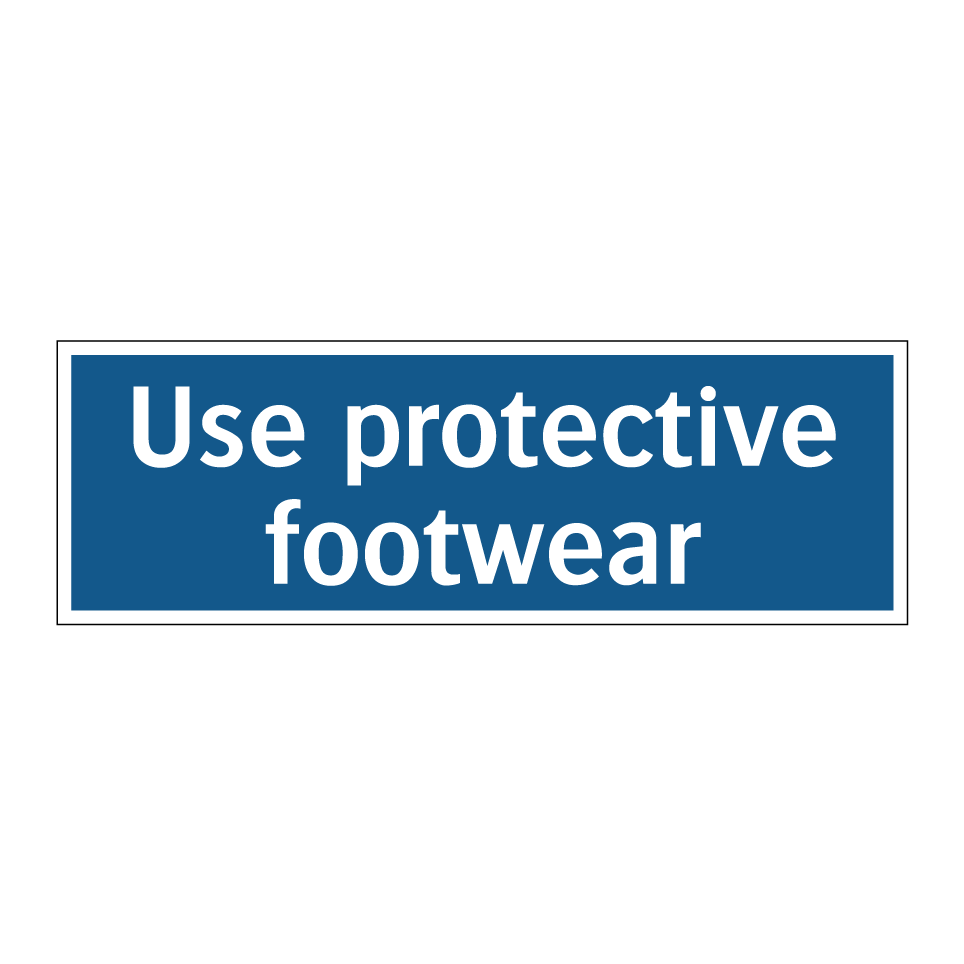Use protective footwear