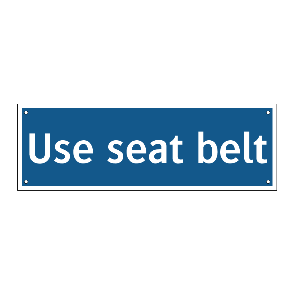 Use seat belt