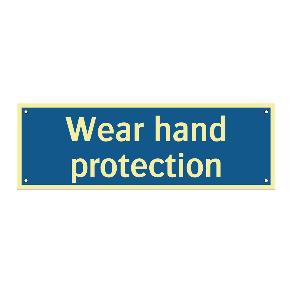 Wear hand protection