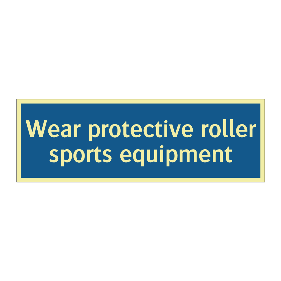 Wear protective roller sports equipment