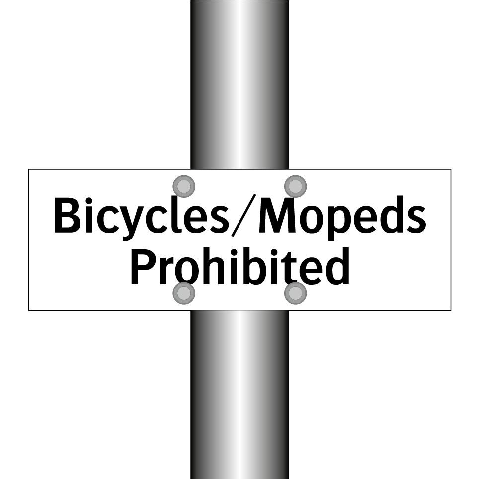 Bicycles/Mopeds Prohibited