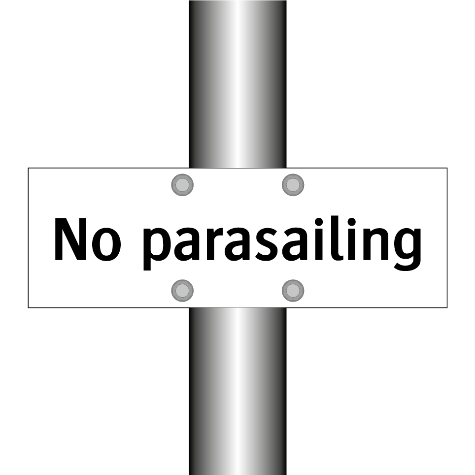 No parasailing