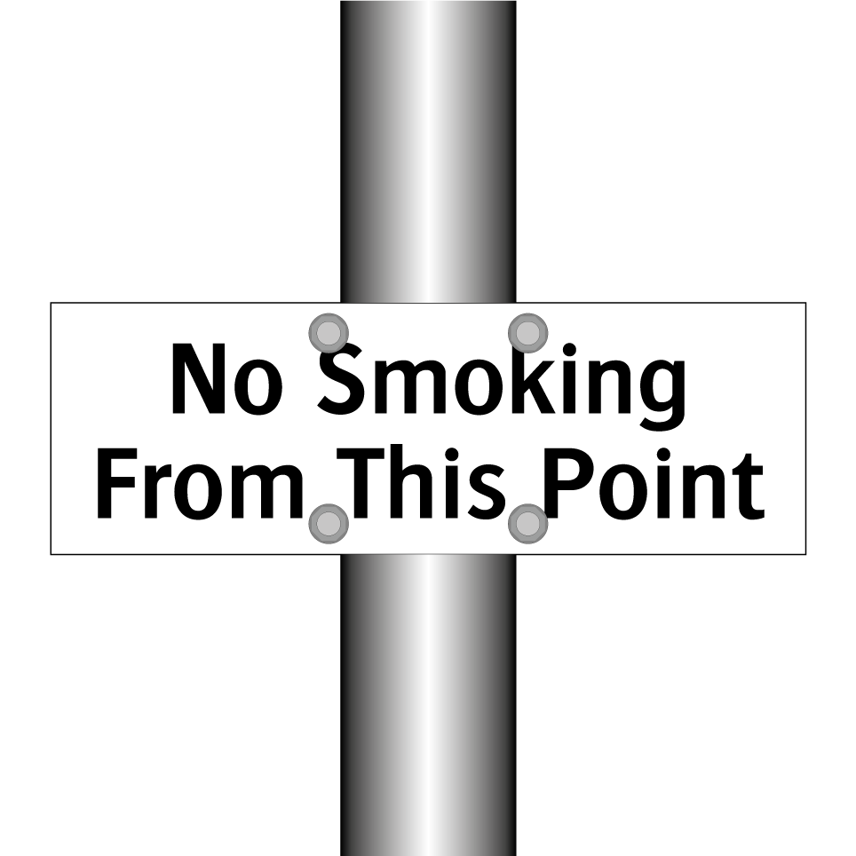No Smoking From This Point