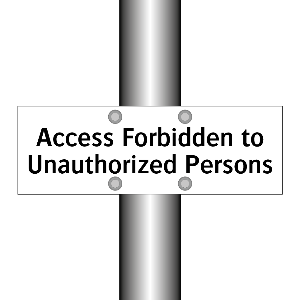 Access Forbidden to Unauthorized Persons