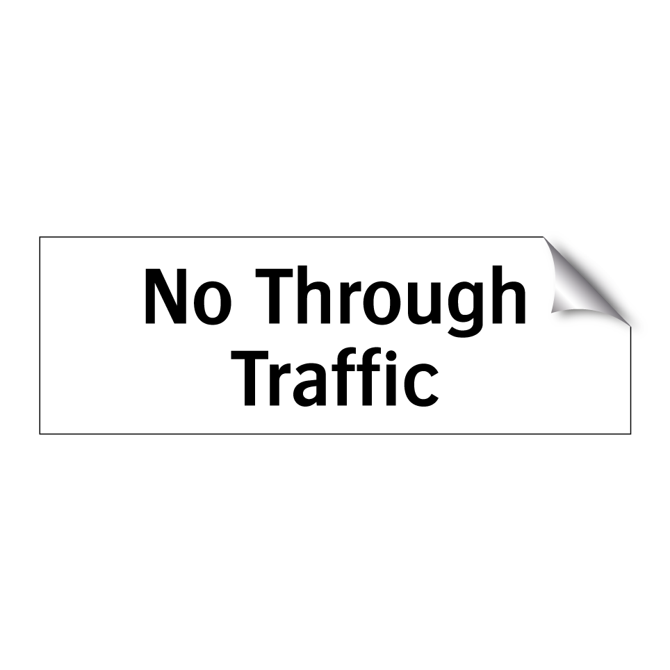 No Through Traffic