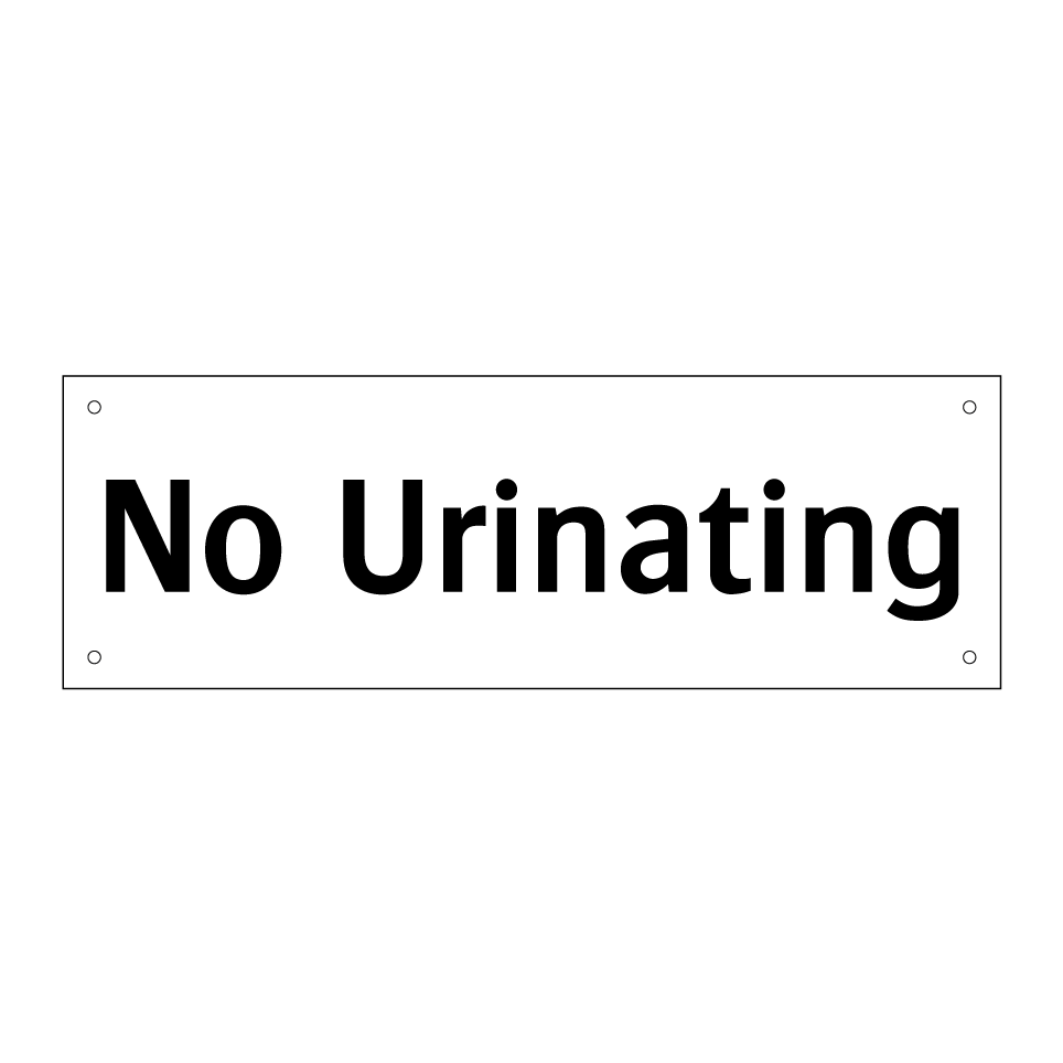 No Urinating