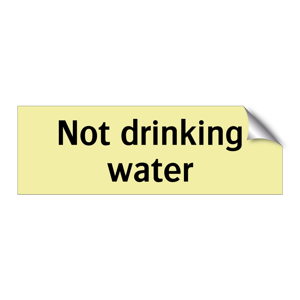 Not drinking water