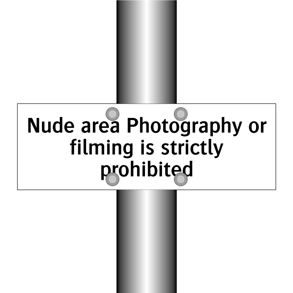 Nude area Photography or filming is strictly prohibited