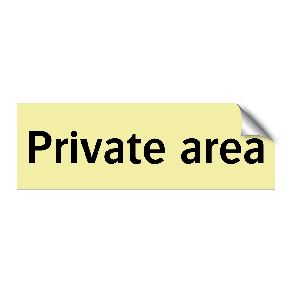 Private area
