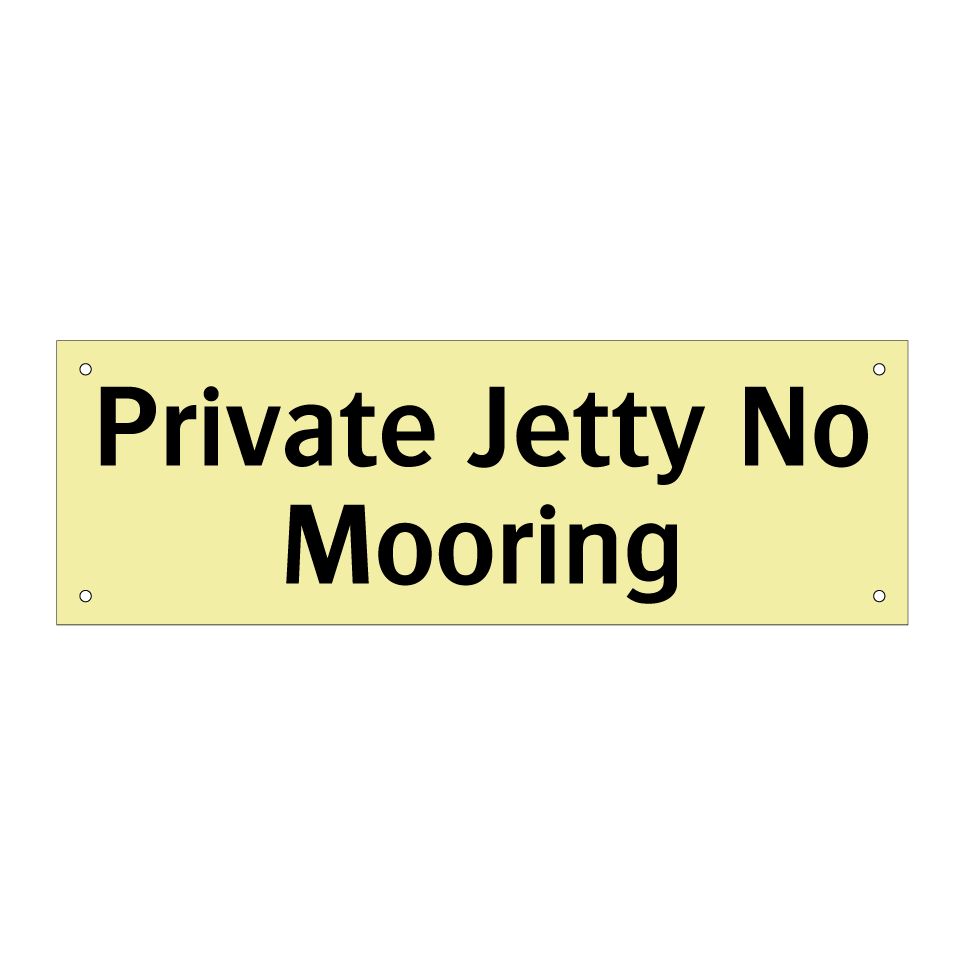 Private Jetty No Mooring