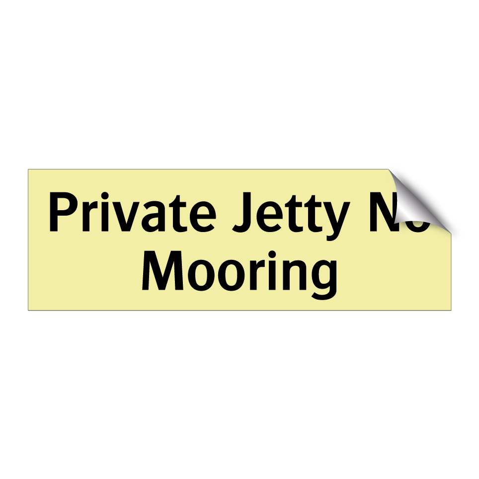 Private Jetty No Mooring