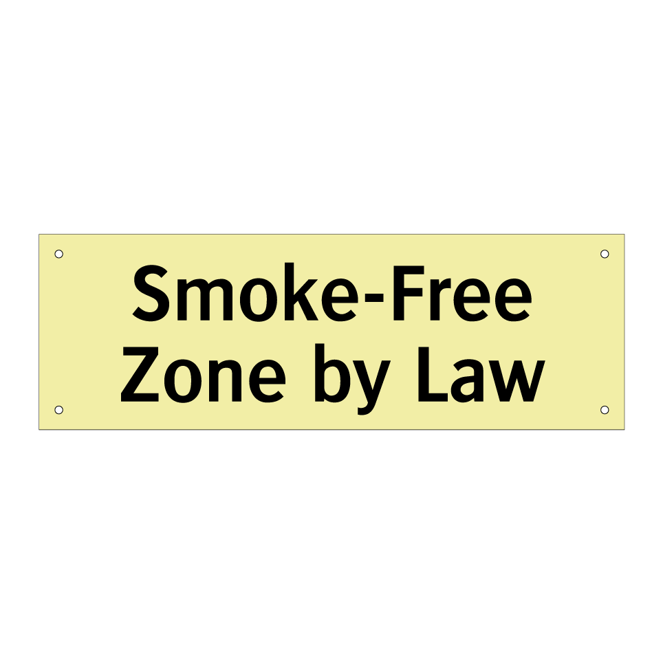 Smoke-Free Zone by Law