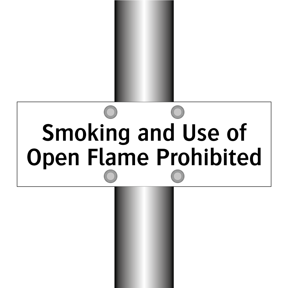 Smoking and Use of Open Flame Prohibited