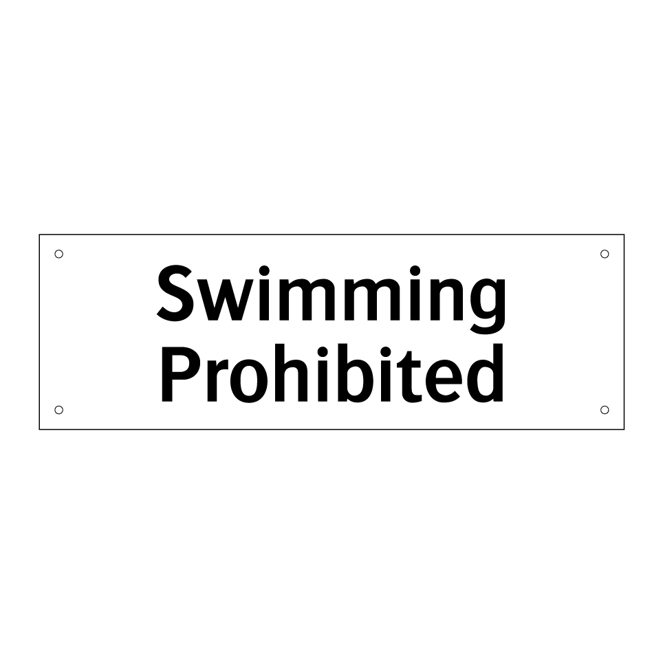 Swimming Prohibited