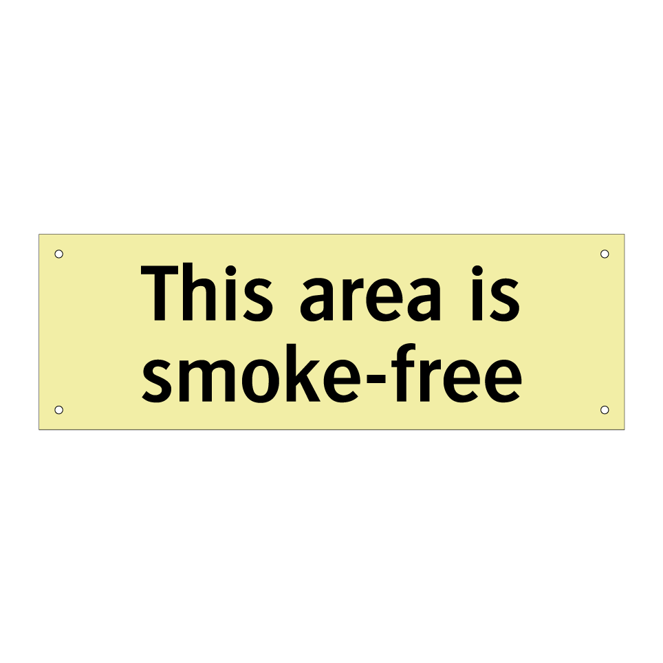 This area is smoke-free