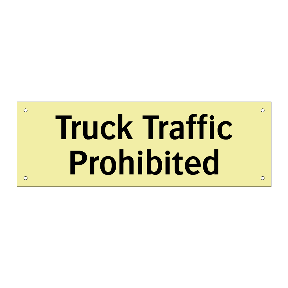 Truck Traffic Prohibited