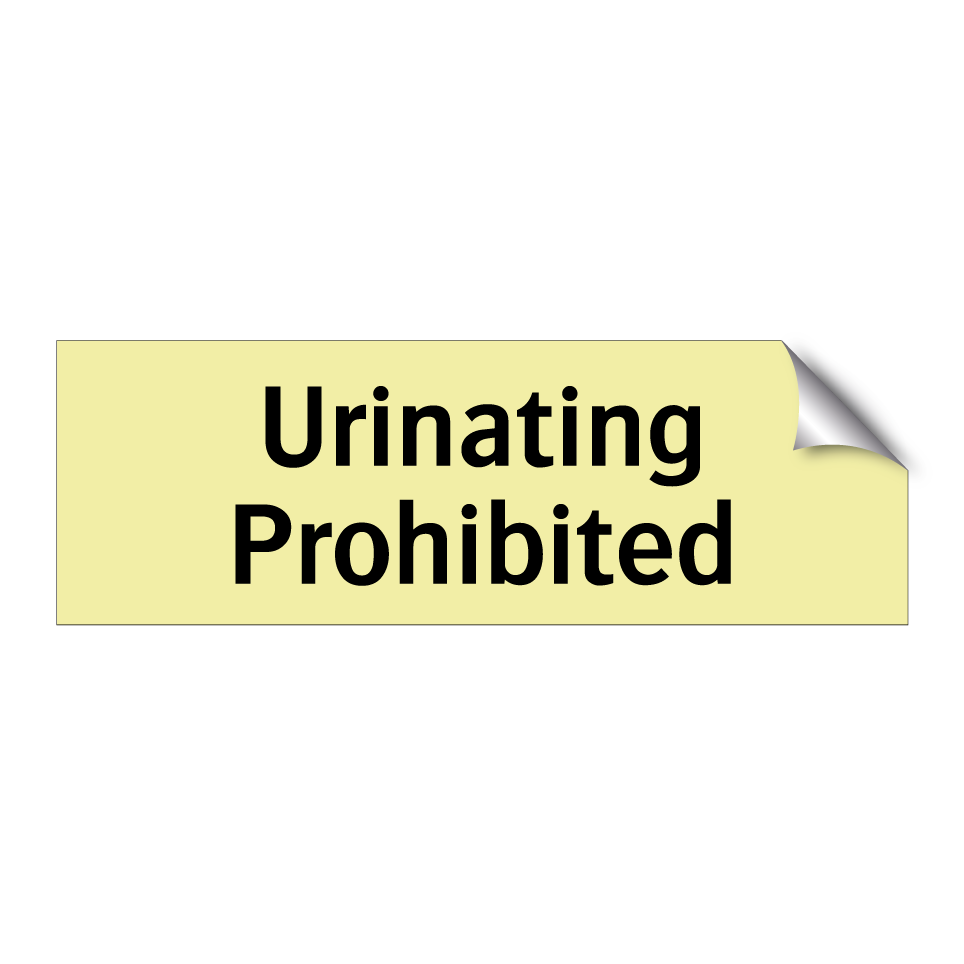 Urinating Prohibited