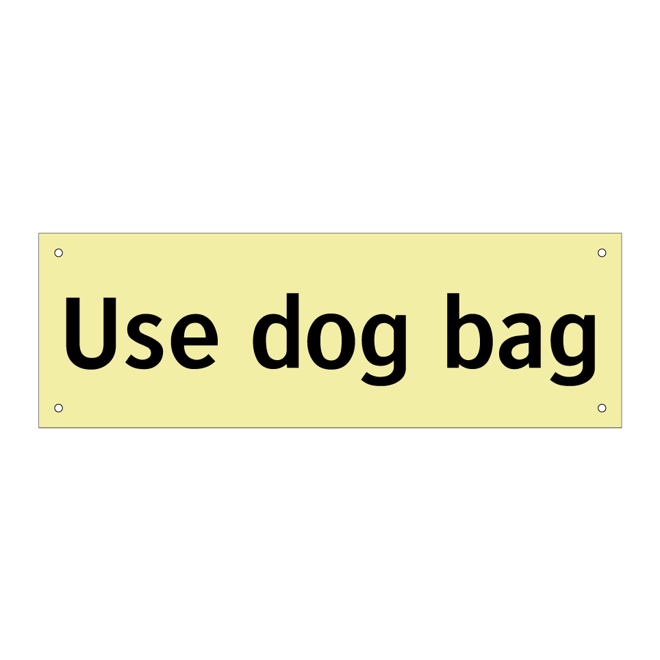 Use dog bag