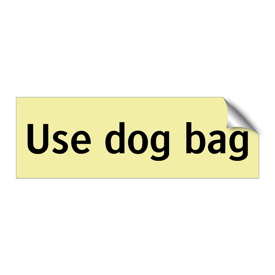 Use dog bag