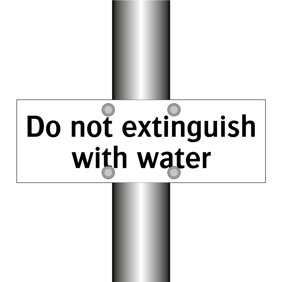 Do not extinguish with water