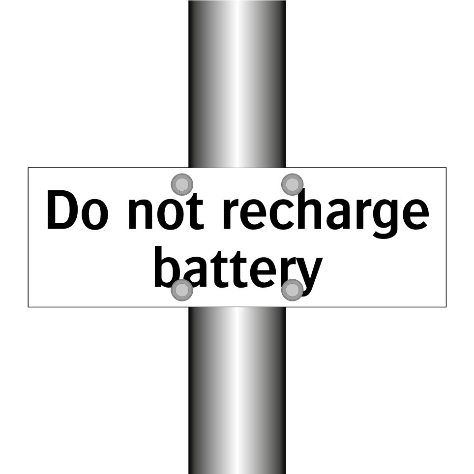 Do not recharge battery