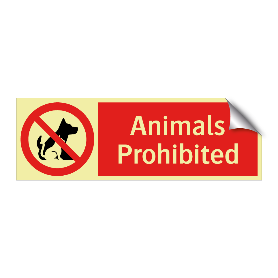Animals Prohibited