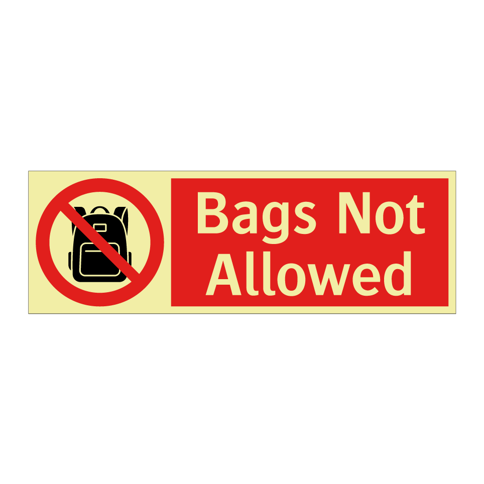 Bags Not Allowed