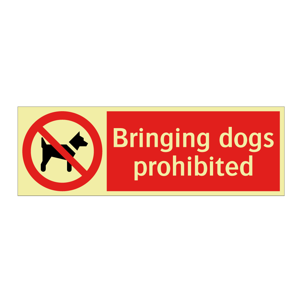Bringing dogs prohibited