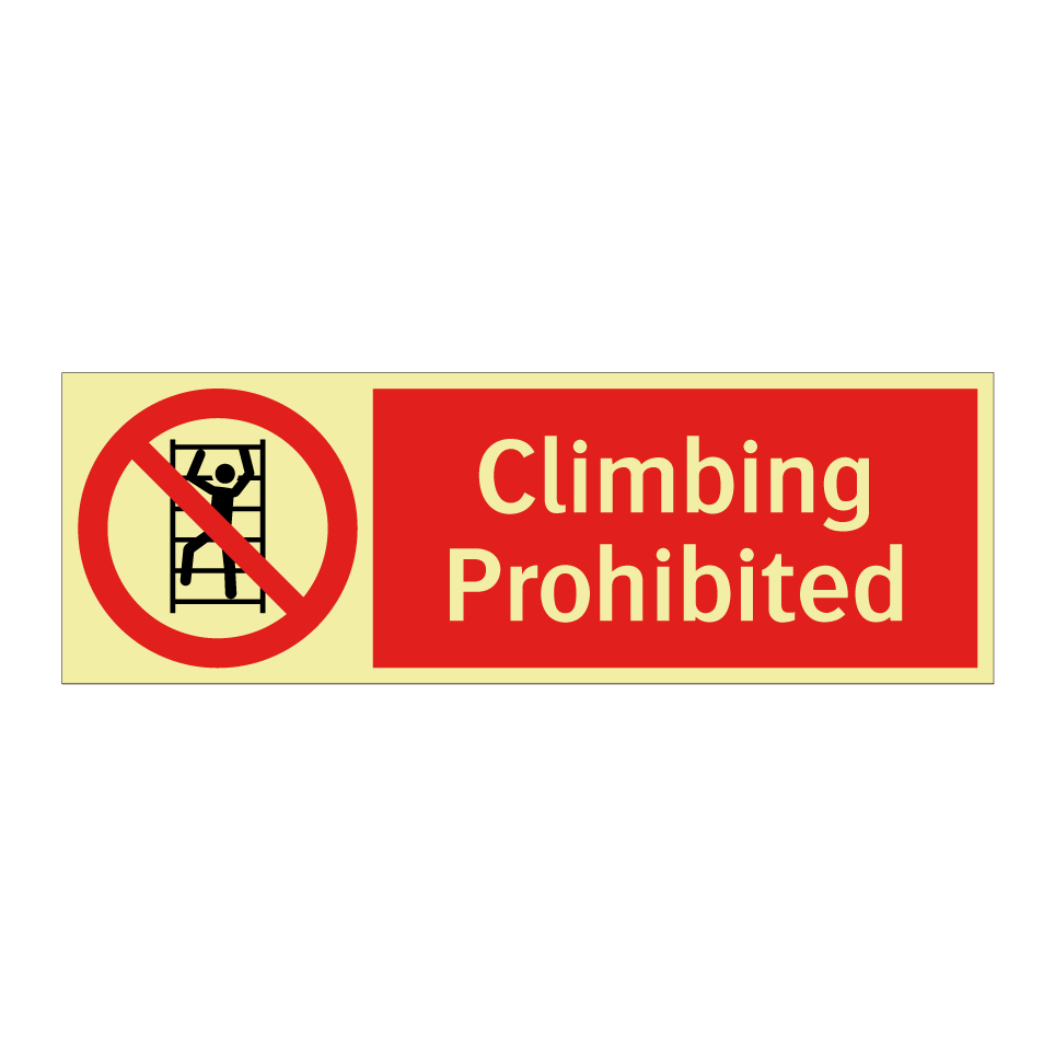 Climbing Prohibited