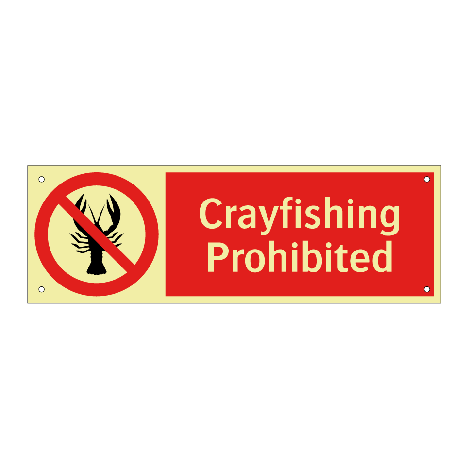 Crayfishing Prohibited