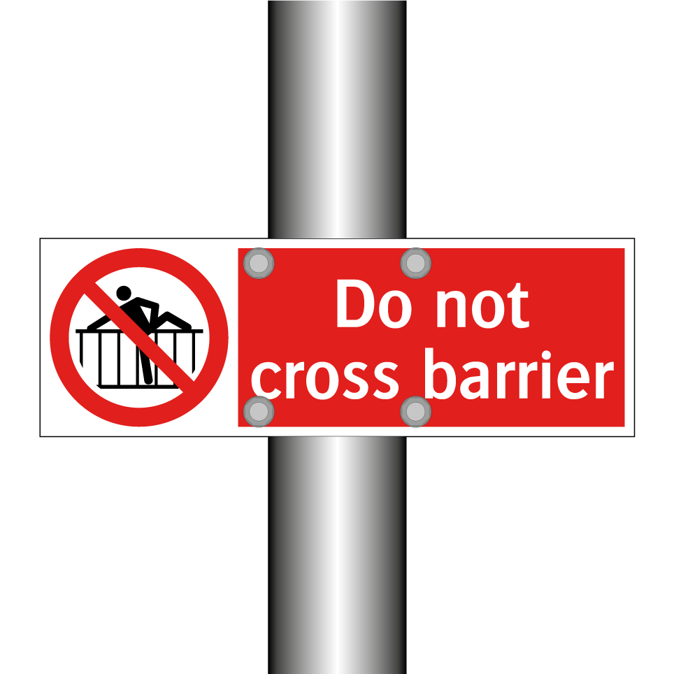 Do not cross barrier