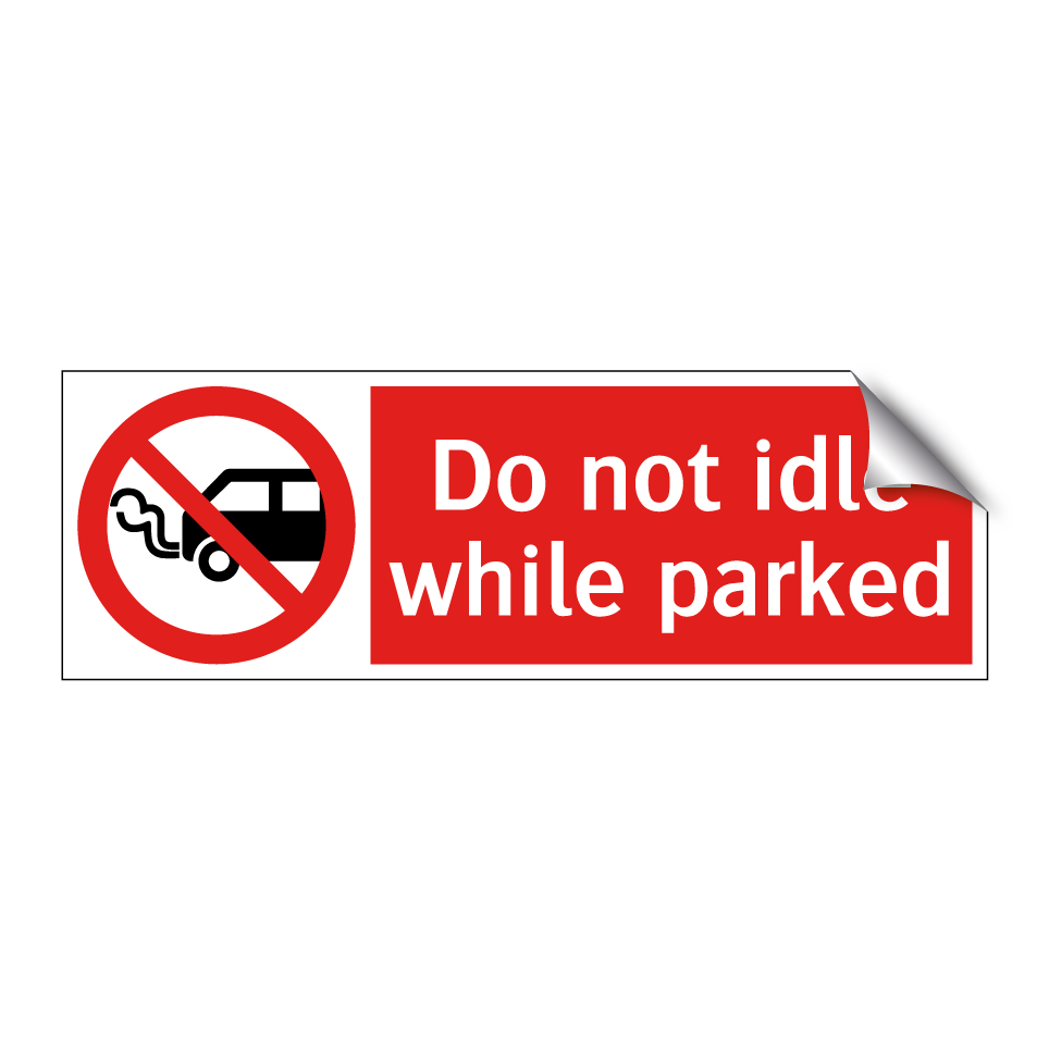 Do not idle while parked