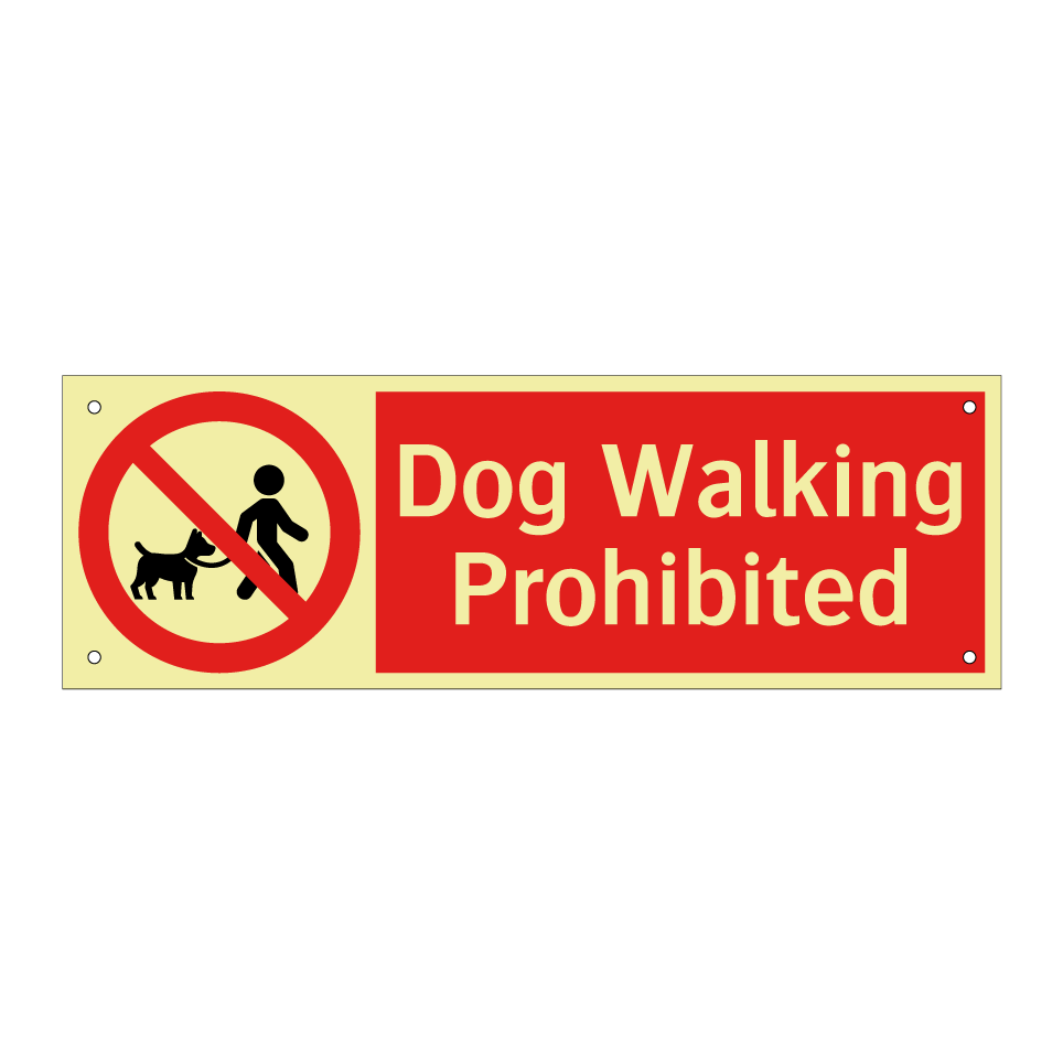 Dog Walking Prohibited
