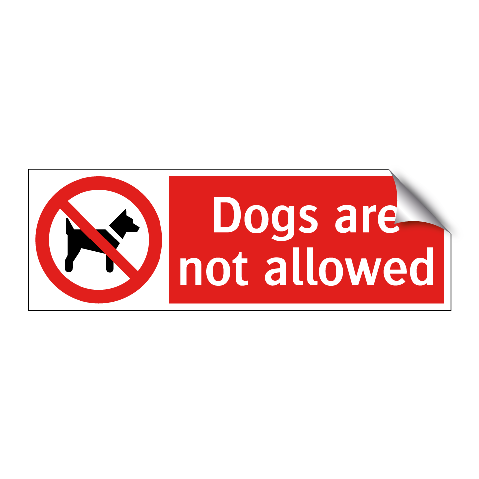 Dogs are not allowed
