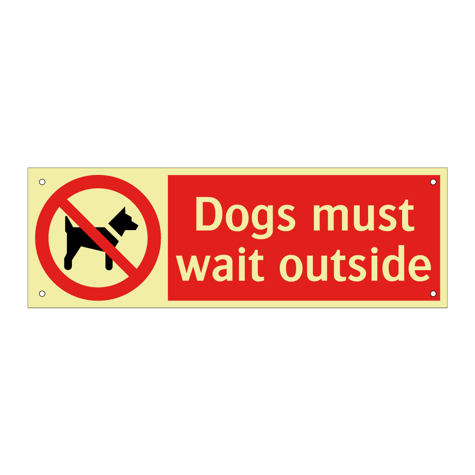 Dogs must wait outside