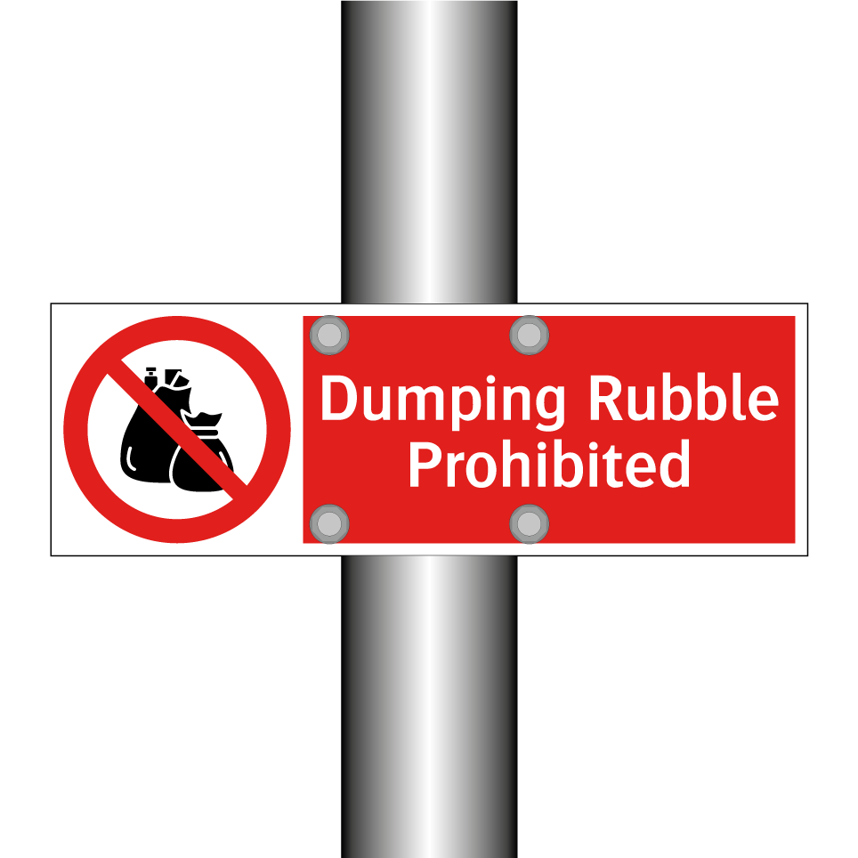 Dumping Rubble Prohibited